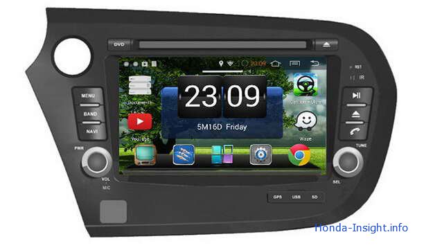 Автомобильный DVD с GPS и сенсорным экраном на Android 4.4.4 для Honda Insight